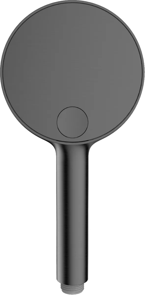 Columna de grifería para ducha monomando Stillo Hades gun metal rociador mural 2 vías Ø250mm maneral de 3 funciones moleteado