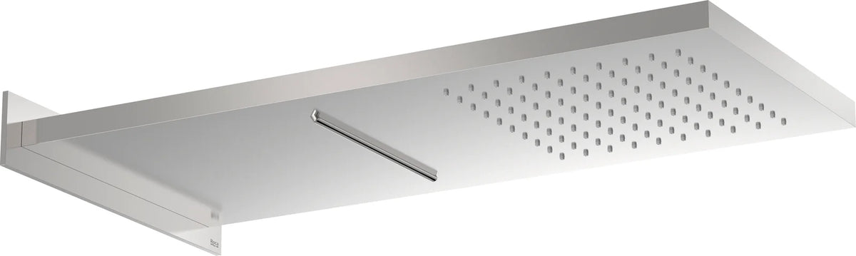 Rociador de ducha rectangular Roca raindream montaje - Apariencia acero inoxidable