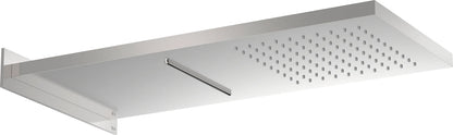 Rociador de ducha rectangular Roca raindream montaje - Apariencia acero inoxidable