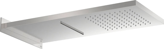 Rociador de ducha rectangular Roca raindream montaje - Apariencia acero inoxidable