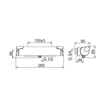 Suihkuhana Oras Optima 7160 termostaattinen [6318040] |
