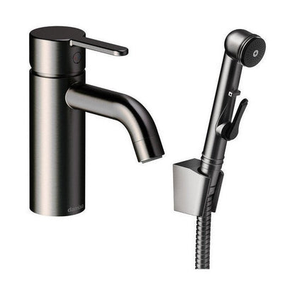 Grifo de Lavabo Damixa Silhouet con Bidetta – Grafito Cepillado PVD