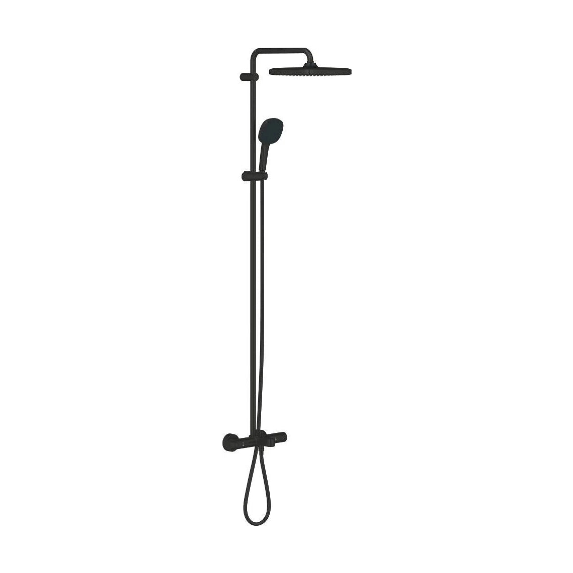 Columna de grifería para ducha termostático Grohe - Negro
