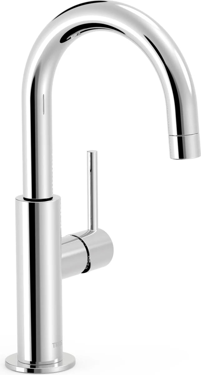 Grifería de lavabo alta Tres Study Exclusive maneta lateral Cold-Tres cromo con aireador