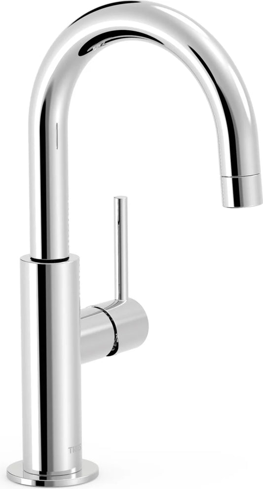 Grifería de lavabo alta Tres Study Exclusive maneta lateral Cold-Tres cromo con aireador
