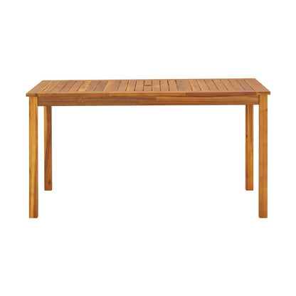 Mesa De Jardín Madera Maciza De Acacia