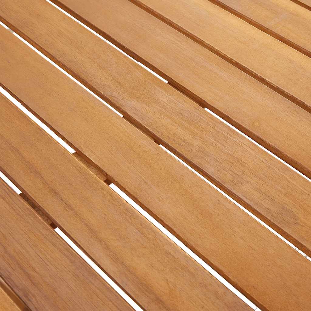 Mesa De Jardín Madera Maciza De Acacia