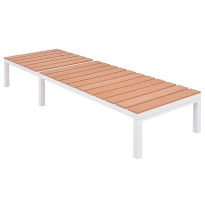Tumbona De Aluminio Y Wpc Marrón