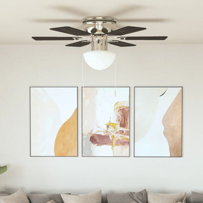 Ventilador De Techo Adornado Con Lámpara