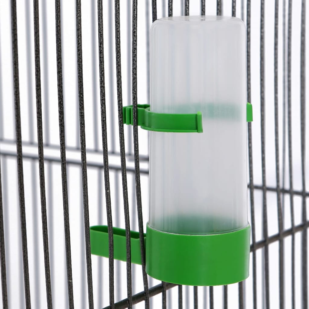 Jaula Para Pájaros Con Techo De Acero 54X54X146 Cm