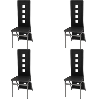 Sillas De Comedor 4 Unidades Cuero Sintético