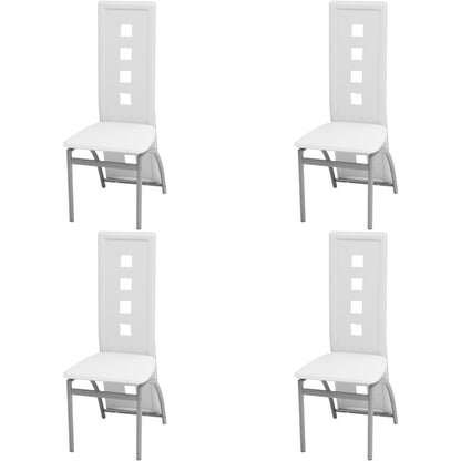Sillas De Comedor 4 Unidades Cuero Sintético