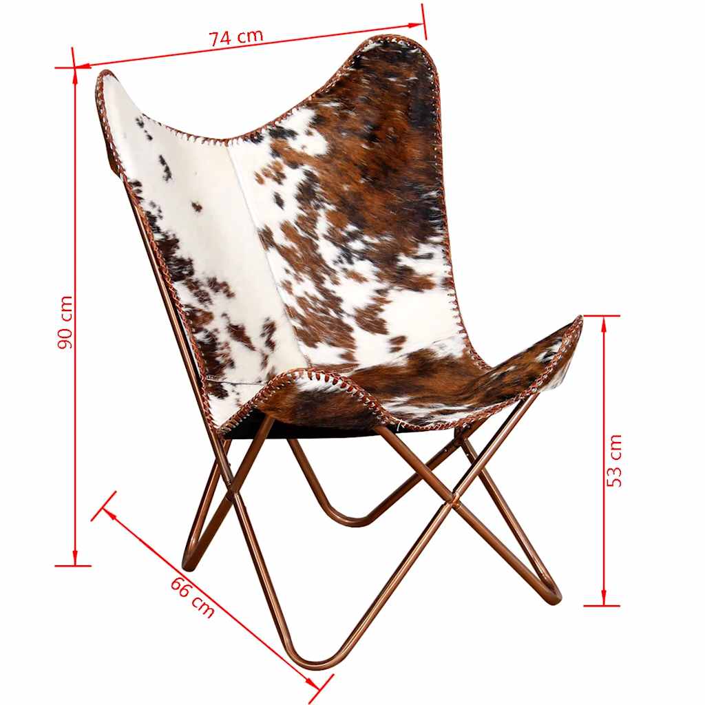 Silla Mariposa De Cuero Auténtico