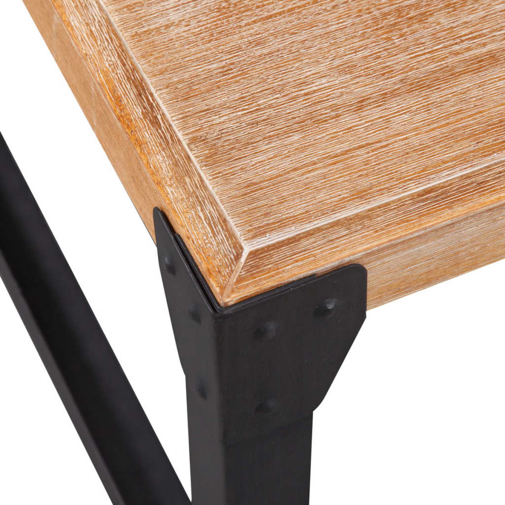 Mesa De Centro De Madera Maciza De Acacia 100X60X45 Cm
