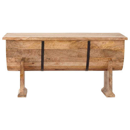 Mesa De Centro De Madera Maciza De Mango 88X50X40 Cm