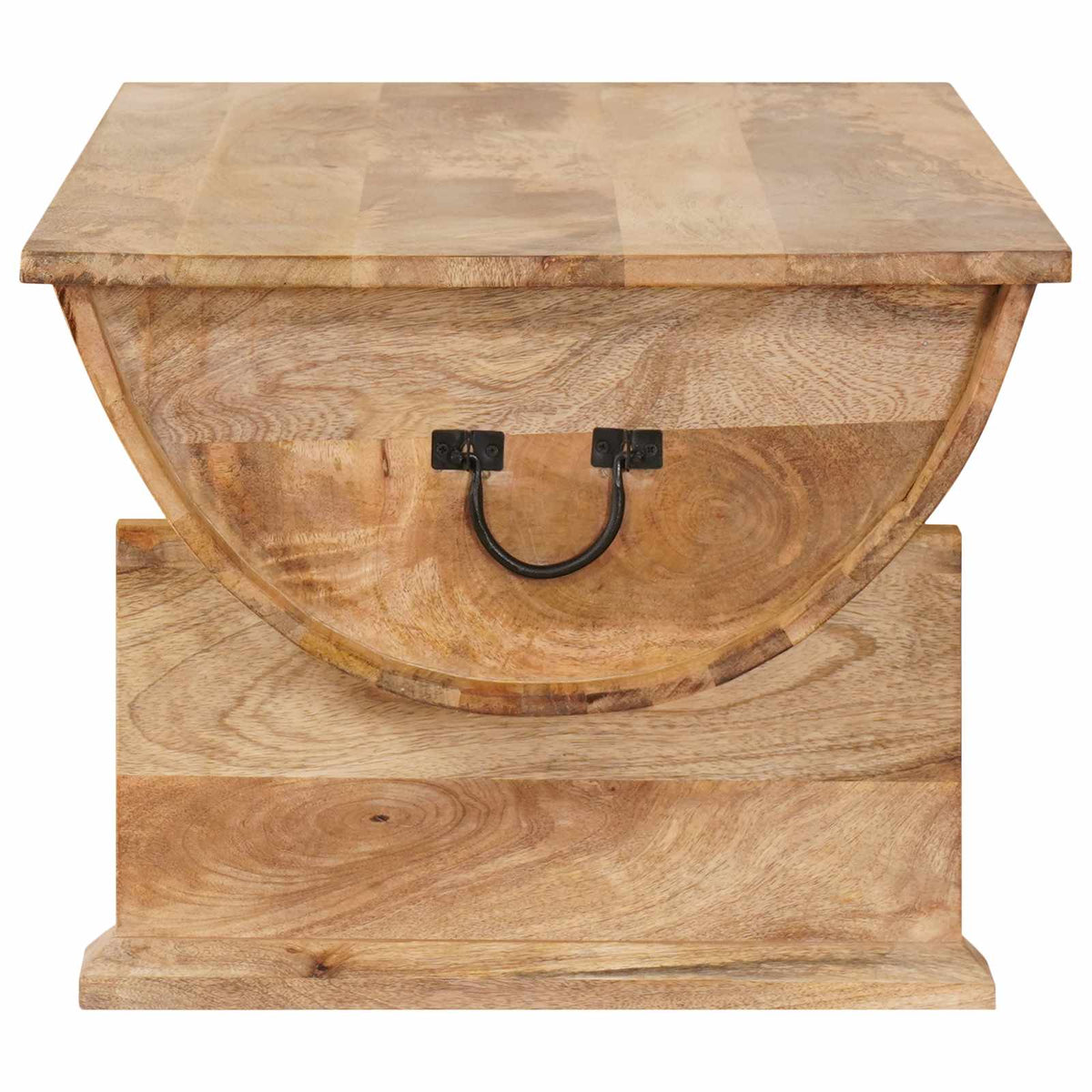 Mesa De Centro De Madera Maciza De Mango 88X50X40 Cm