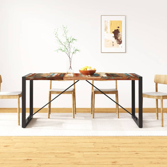 Mesa De Comedor De Madera Maciza Reciclada