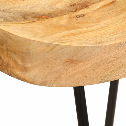 Taburetes De Barra De Cocina 2 Unidades Madera Maciza De Mango