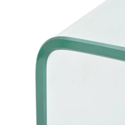 Mesa De Centro De Vidrio Templado Transparente 98X45X30 Cm