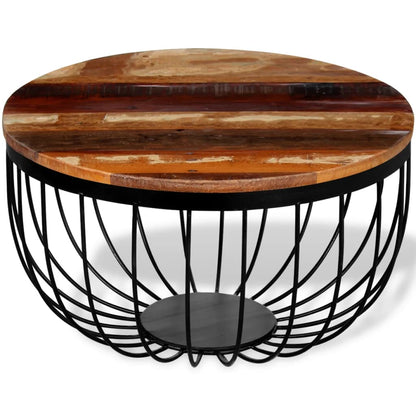 Mesa De Centro Madera Maciza Reciclada