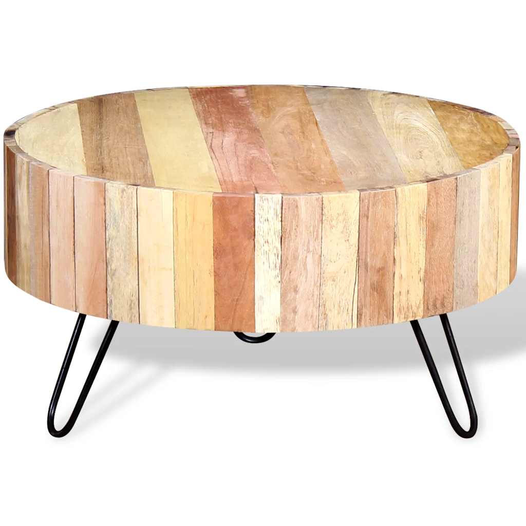 Mesa De Centro Madera Maciza Reciclada