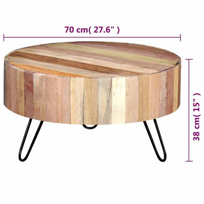 Mesa De Centro Madera Maciza Reciclada