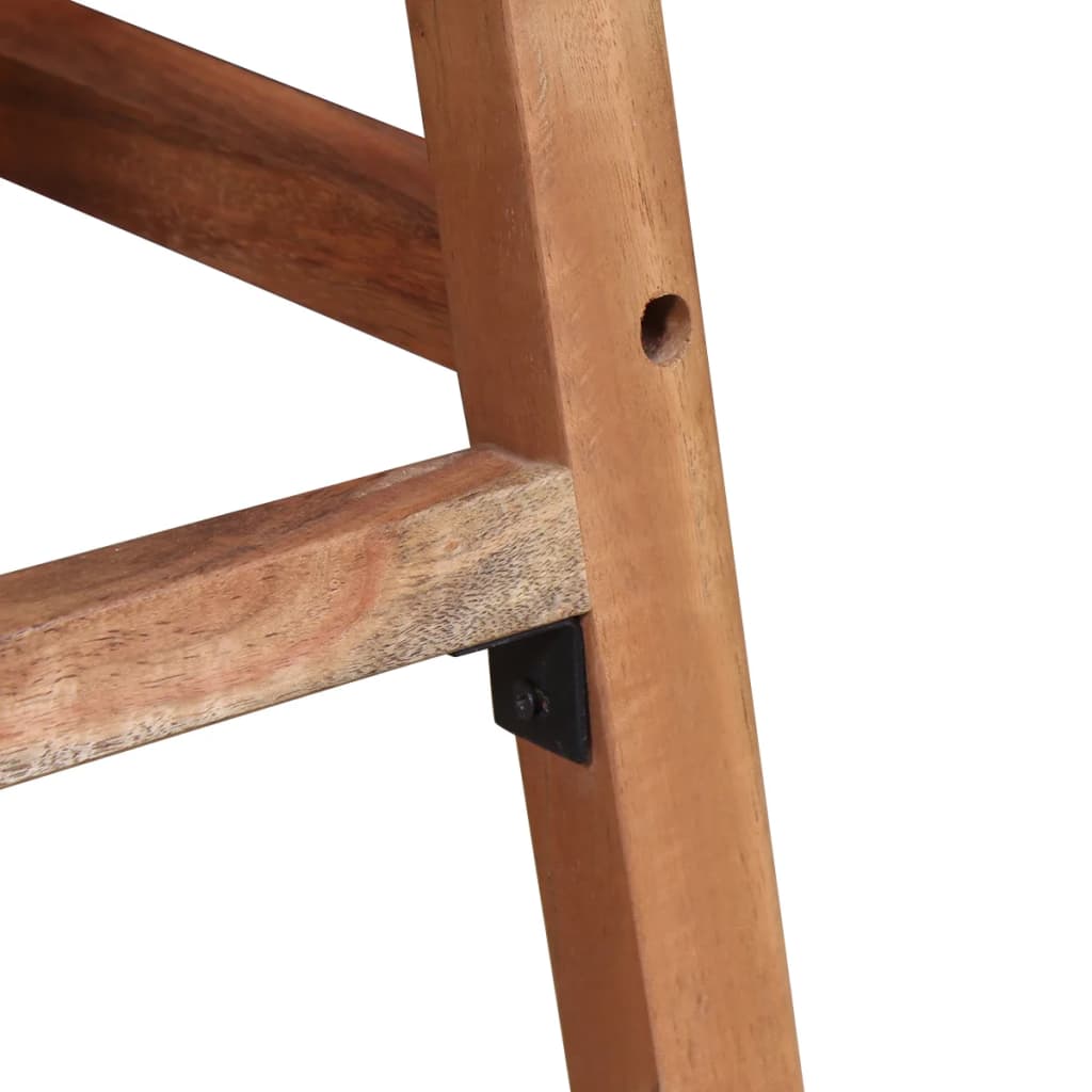 Taburetes De Barra De Cocina 2 Unidades Madera Maciza De Acacia