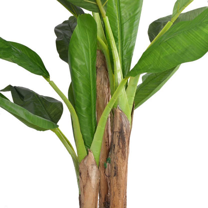 Árbol Bananero Artificial Con Macetero Verde