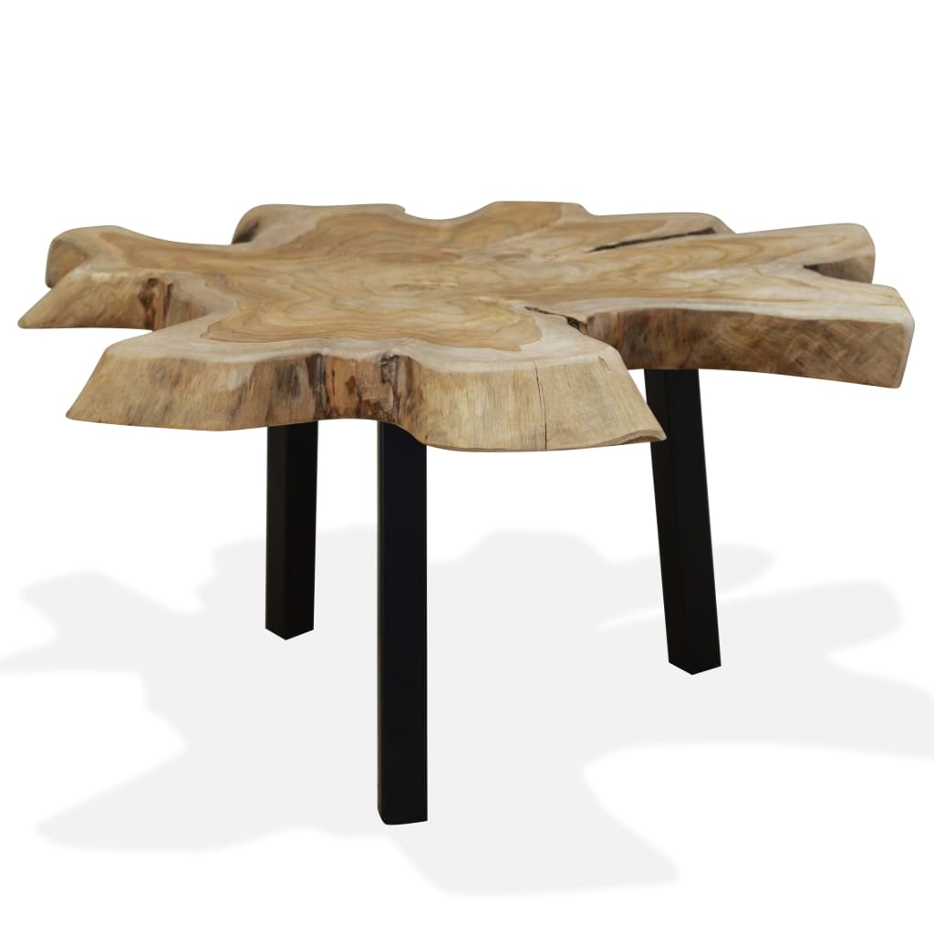 Mesa De Centro De Teca Genuina 80X70X38 Cm