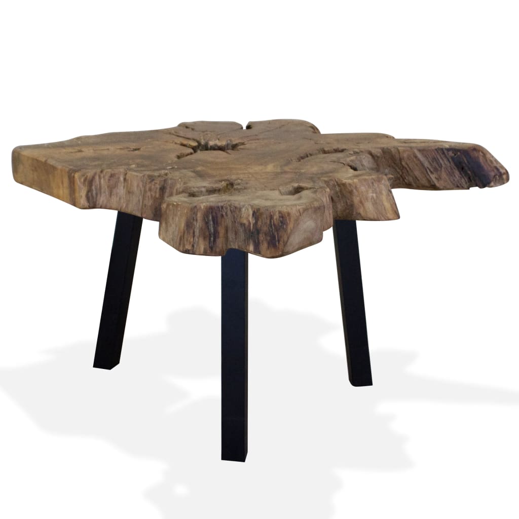 Mesa De Centro De Teca Genuina 80X70X38 Cm