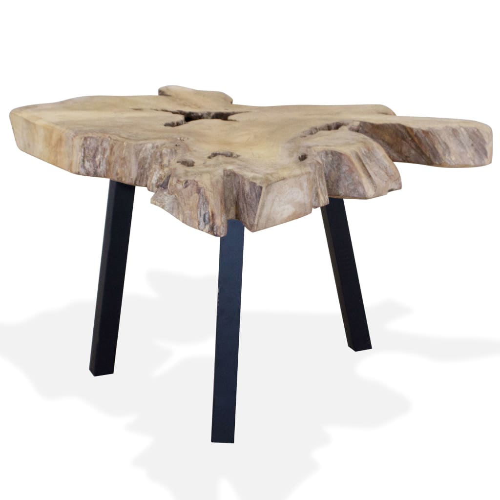 Mesa De Centro De Teca Genuina 80X70X38 Cm