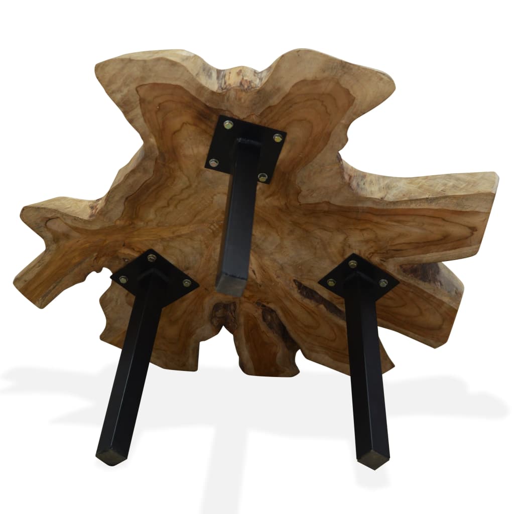 Mesa De Centro De Teca Genuina 80X70X38 Cm
