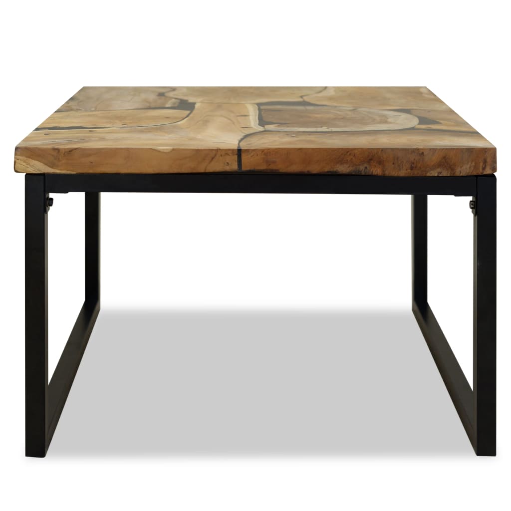 Mesa De Centro De Resina De Teca 60X60X40 Cm