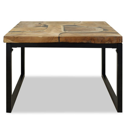 Mesa De Centro De Resina De Teca 60X60X40 Cm