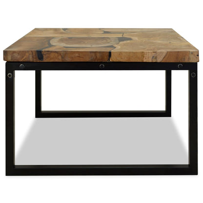 Mesa De Centro De Resina De Teca 60X60X40 Cm