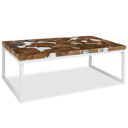 Mesa De Centro De Resina De Teca 110X60X40 Cm