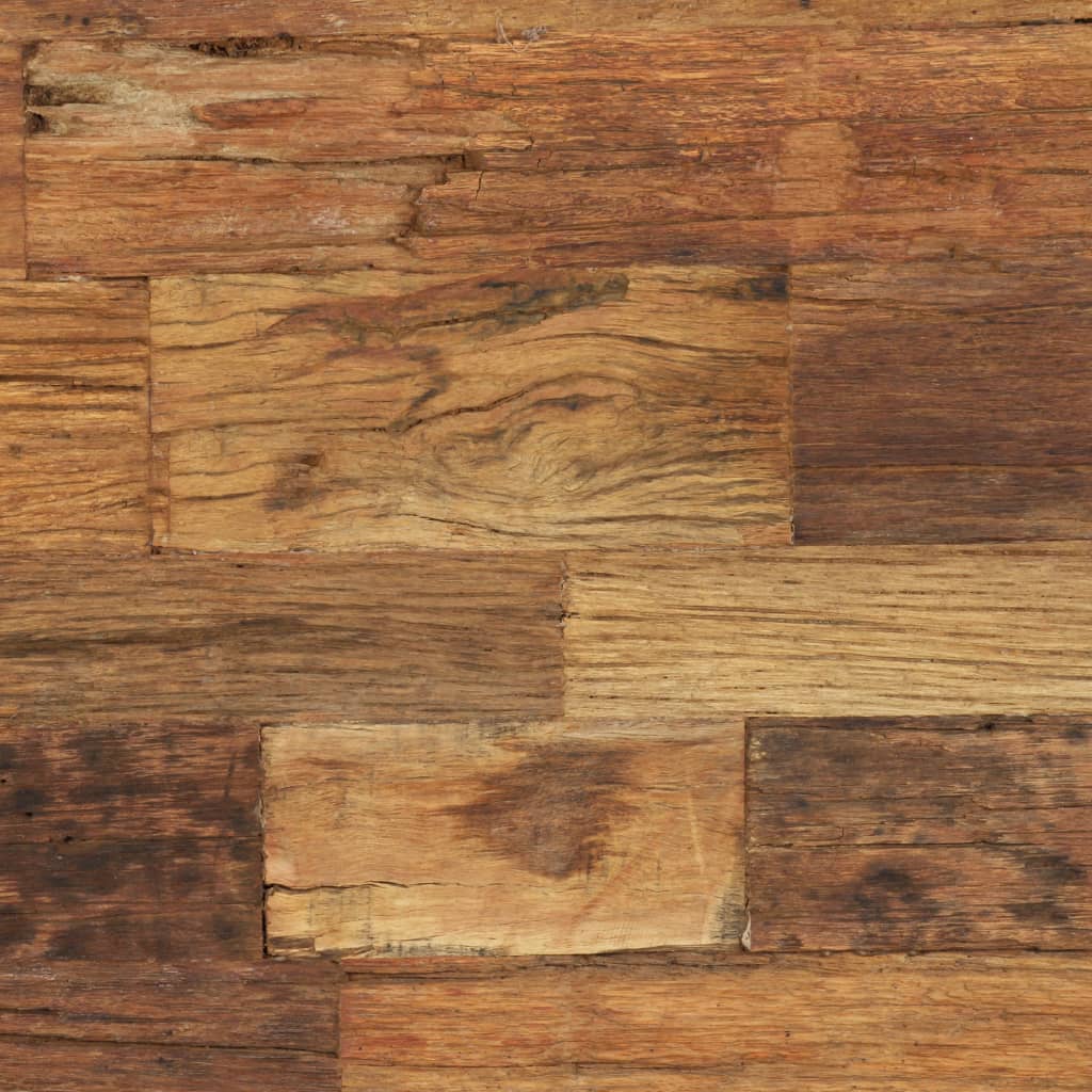 Mesa De Centro Madera Maciza Reciclada 100X60X38 Cm