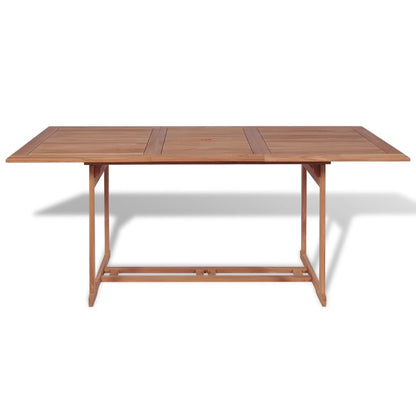 Mesa De Jardín De Madera De Teca Maciza