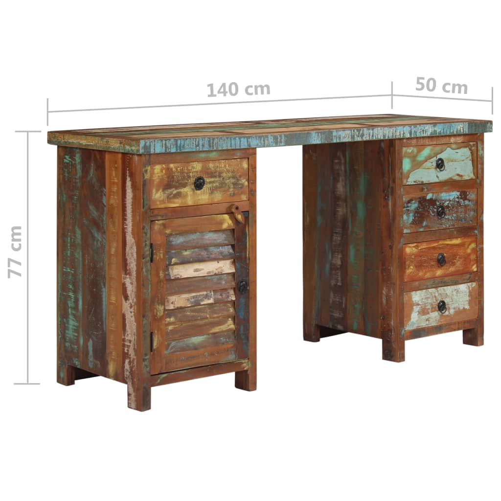 Escritorio Con Pedestal 140X50X77 Cm