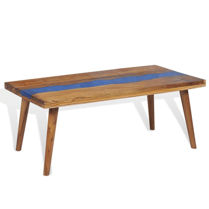 Mesa De Centro De Resina De Teca 100X50X40 Cm