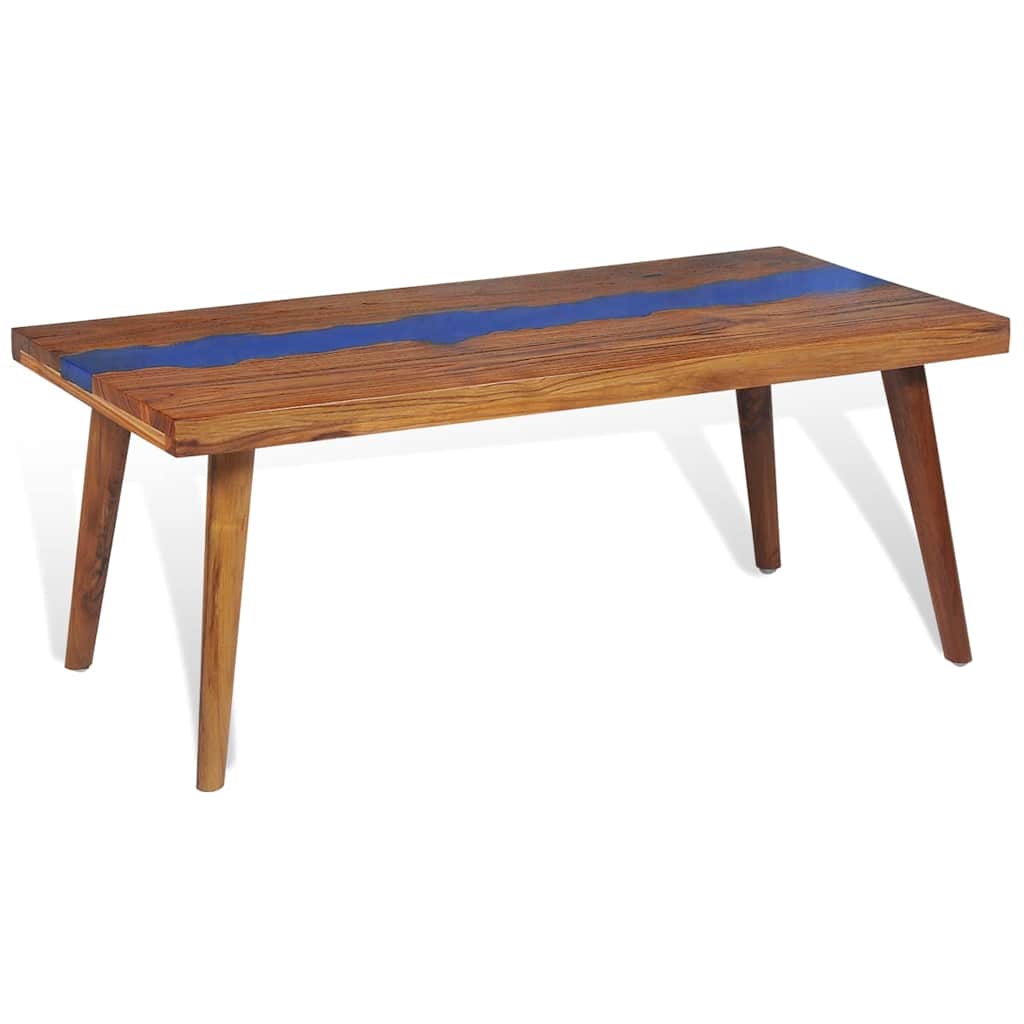 Mesa De Centro De Resina De Teca 100X50X40 Cm