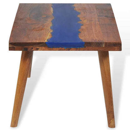 Mesa De Centro De Resina De Teca 100X50X40 Cm