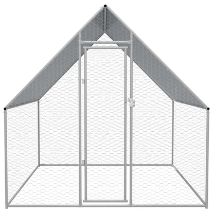 Jaula Gallinero De Exterior De Acero Galvanizado 2X2X1,92 M
