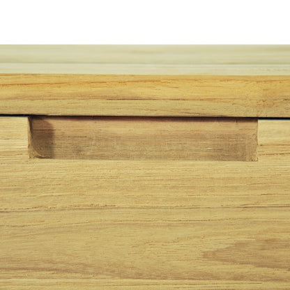 Mesa De Centro De Teca Maciza 80X80X40 Cm