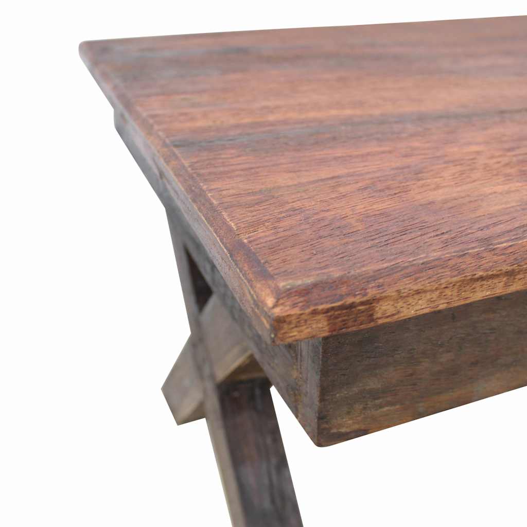 Mesa De Centro Madera Reciclada Mixta 110X60X45 Cm