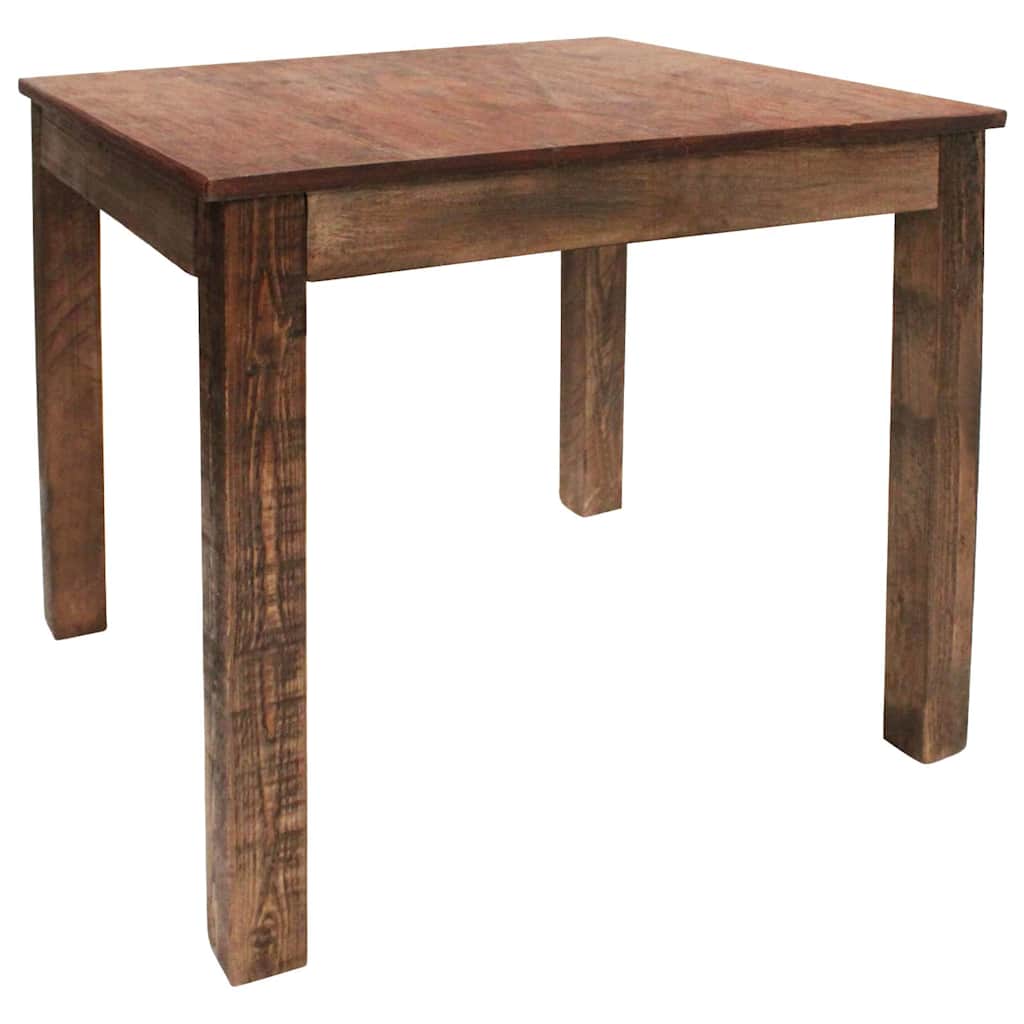 Mesa De Comedor De Madera Reciclada Mixta 82X80X76 Cm