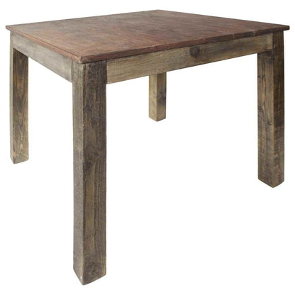 Mesa De Comedor De Madera Reciclada Mixta 82X80X76 Cm