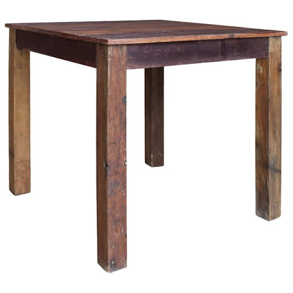 Mesa De Comedor De Madera Reciclada Mixta 82X80X76 Cm