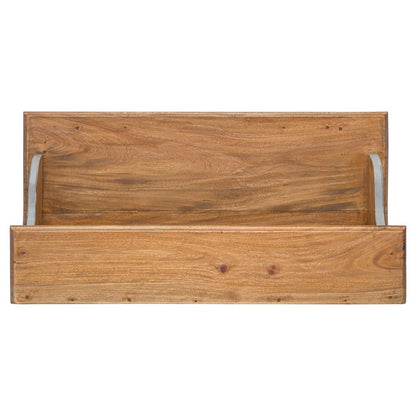Escritorio De Madera Maciza De Caoba 80X40X92 Cm