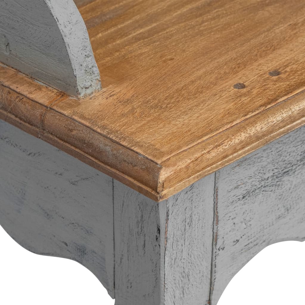 Escritorio De Madera Maciza De Caoba 80X40X92 Cm
